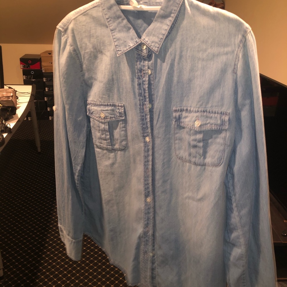 J crew denim button up